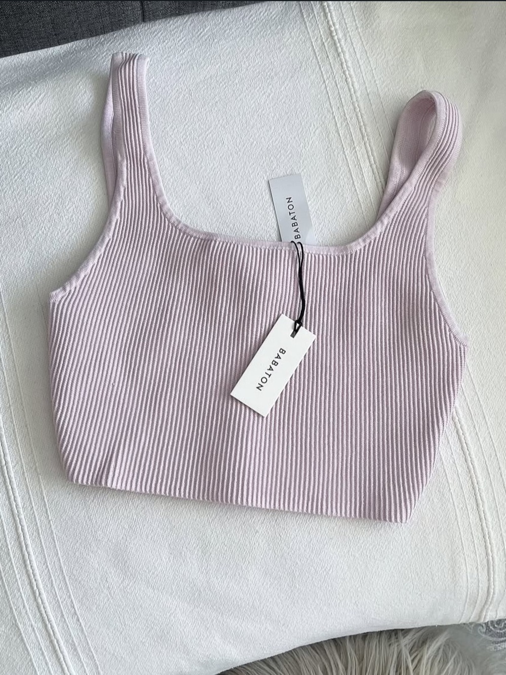 NEW❣️Aritzia sculpt knit square neck tank top